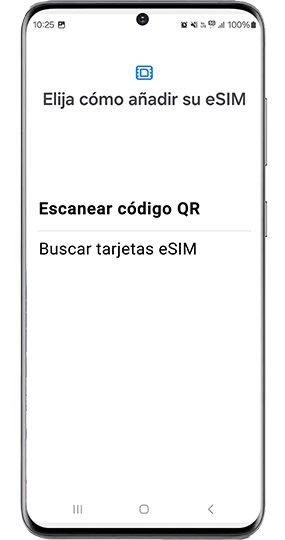 Hacé clic en Hacé clic en Usar código QR del operador que te fue enviar a tu Email.